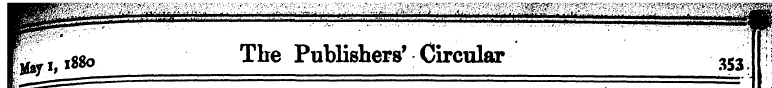 W- m .ogo The Publishers 1 Circular --- ...