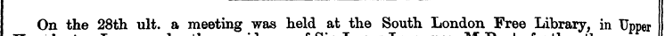 On . the 28 — th ult. « a . meeting « am...