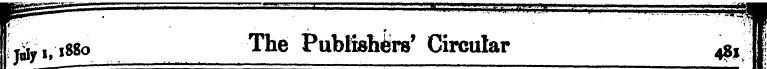 Li.880 The Publishers' Circular I If ¦I ...