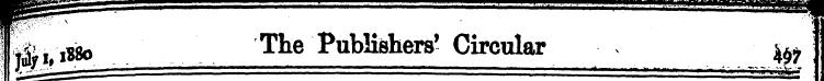 Hfol88o The Publishers' Circular - > ^