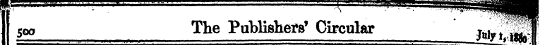 500 The Published Circular j«,h J«If