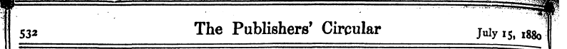 S32 The Publishers' Circular juiy IS$ l8...