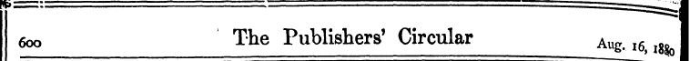 6oo The Publishers' Circular Aug., 6)1g ...