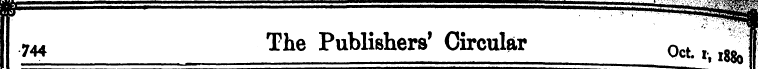 744 The Publishers' Circular Oct t yt 1 ...
