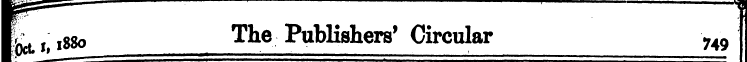 m==^ ^ : ¦ h l88o The Publishers' Circul...