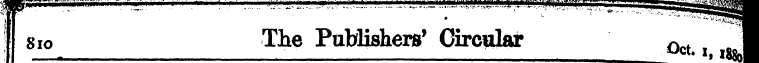 ¦* " ¦ ¦ ' ;; W 810 The Publishers 1 Cir...
