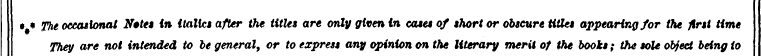 • # « 2%« occasional Nttei in italics af...