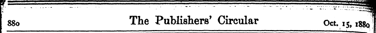 88o The Publishers' Circular Oct. 15, i$...