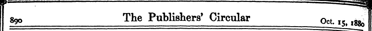8go The Publishers 1 Circular Oct lgg , ...