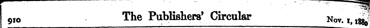 - ¦¦ •' ¦ ¦¦ '" • ¦ I 9IO The Publishers...