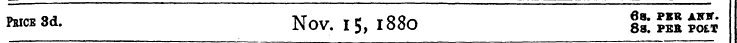 p*k * 3d. Nov. 15, 1880 gj K* £5