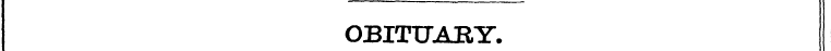OBITUARY.