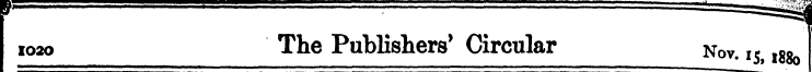 1020 The Publishers' Circular nov ,5 l8