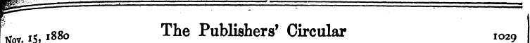 | haw • isw . i88° The Publishers' Circu...