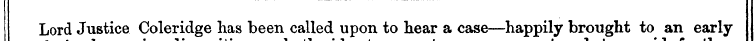 Lord Justice Coleridge has been called u...