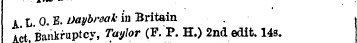 AL 0. E. Daybreak in Britain Act Act . ,...