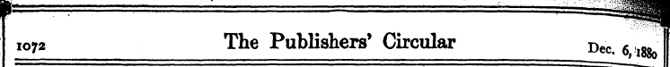 . ¦ ¦ • - : : | ^ 1072 The — Publishers*...