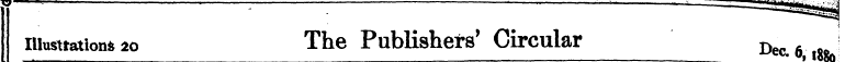 nictation ^ * 20 The Publishers' Circula...