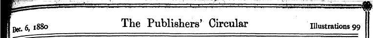 B 6 880 The Publishers' Circular illustr...