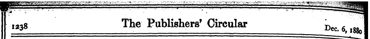 1238 The Publishers' Circular Dec 6 —