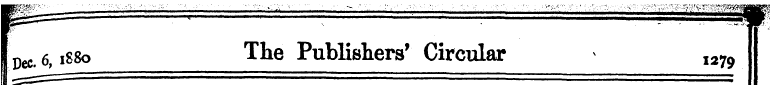 I Dec. 6,1S80 The Publishers' Circular I...
