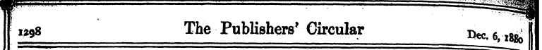 ¦ 1298 The Publishers' Circular I p ^ ^ ...