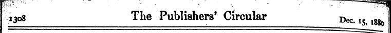 1308 The Publishers' Circular »«. i S , ...