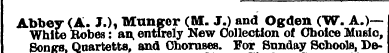 Abbey White ( Robes A. J.) : , an Munge ...
