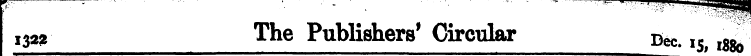 ¥ rsv 1322 ; • Th ' e Publi ¦ - s ' hers...