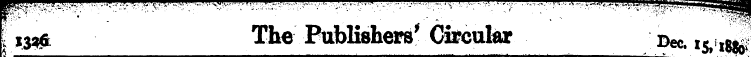 i336 The Publishers' Circular ^ | I&tW