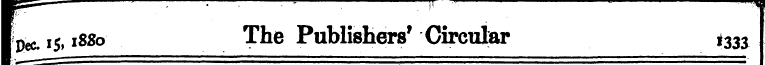 w*-~ ^ Ipec. is. 1880 The Publishers' Ci...
