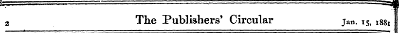 2 The Publishers* Circular jan. 15, mi