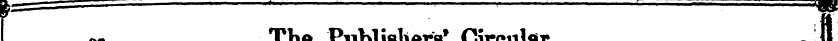 jan. 15, ***' ^ke Publishers* Circular 9...