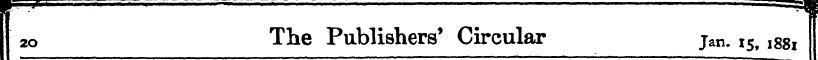 fr^^ -s II 20 The Publishers' Circular j...