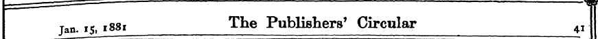 Tan. 15, 1881 The Publishers 1 Circular ...