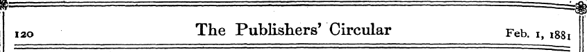 ! ,2O The Publishers' Circular Feb. i, ^...
