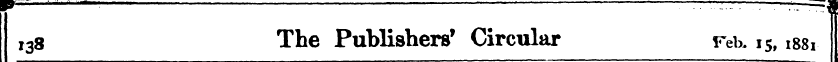 y , - " I38 The Publishers' Circular Feb...