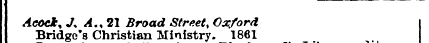Acock, J% A.%21 Broad Street, Oxford Bri...