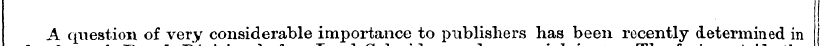 A question of very considerable importan...