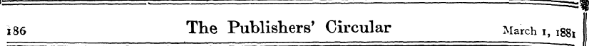 i86 The Publishers' Circular March i, i8...