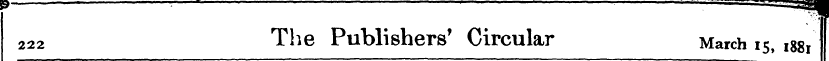 222 The Publishers' Circular March 15, 1...