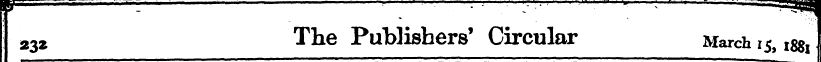 23 * The Publishers' Circular March 15, ...