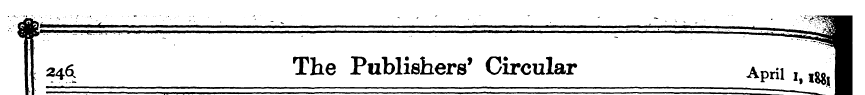I 246. The Publishers 1 Circular April i...