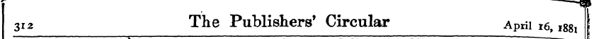 ^^^^¦^•UH 312 The Publishers' Circular A...