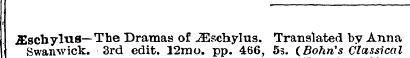 JEschylus Swairsvick — . The 3rd Dramas ...