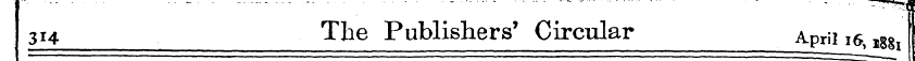 314 The Publishers' Circular April i6 l8...