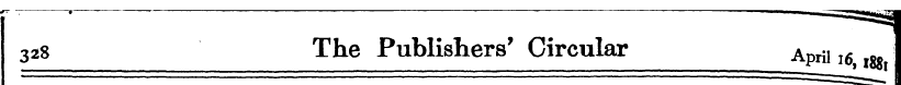 ' ¦ ¦ - =ssa 328 The Publishers' Circula...