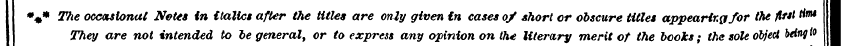%* TTte occasional Notes in italics afte...