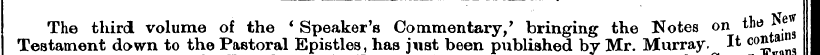 the i>e I Testament The third down volum...