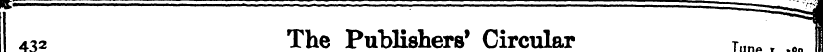 II J 4,2 The Publishers' Circular Tnn.. ...